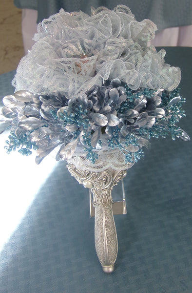 Bouquet - Lace Shimmer Blue Green