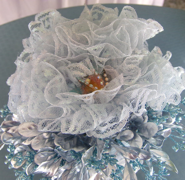 Bouquet - Lace Shimmer Blue Green