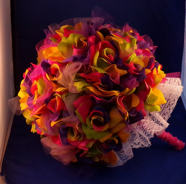 Bouquet-Rainbow Rose